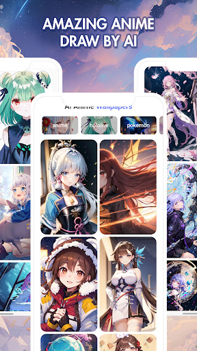 Android application AI Anime Wallpapers screenshort