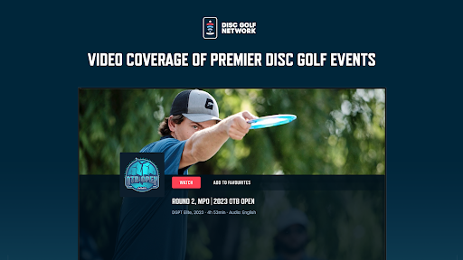 Screenshot of Disc Golf Network