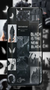 Screenshot 7 Fondo pantalla estéticos negro android
