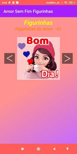 Android application Amor Sem Fim Figurinhas screenshort