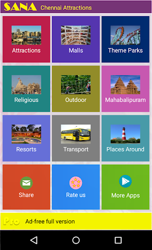 Android application Chennai Attractions screenshort