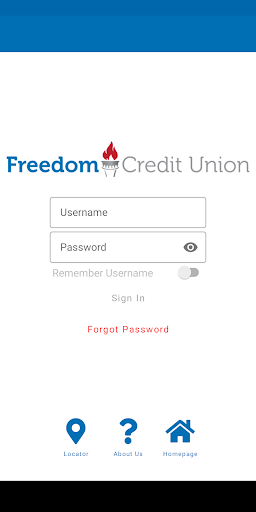 Android application Freedom CU (UT) Mobile Banking screenshort