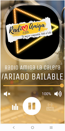 Android application Radio Amiga La Calera screenshort