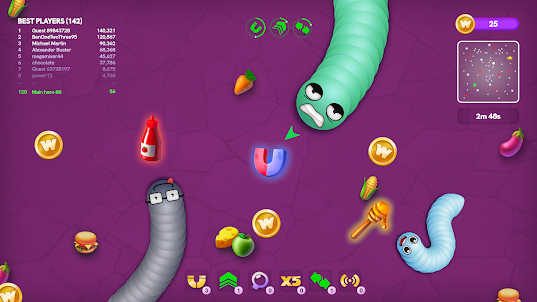 Worms Arena: Snake Game
