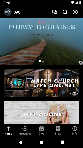 Android application Bear Valley Church screenshort