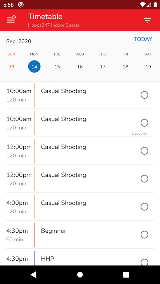 Android application Hoops247 screenshot