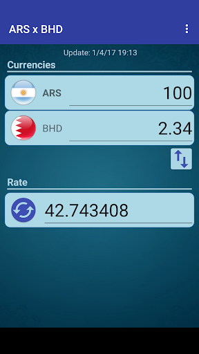 Android application Argent. Peso x Bahraini Dinar screenshort