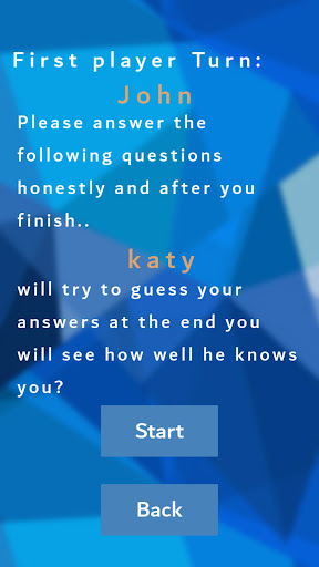 How well do you know me? game Screen 3