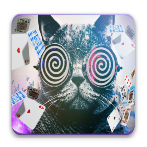Card magic - disappearing card logo