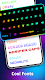 screenshot of LED Keyboard: Emoji, Font, RGB