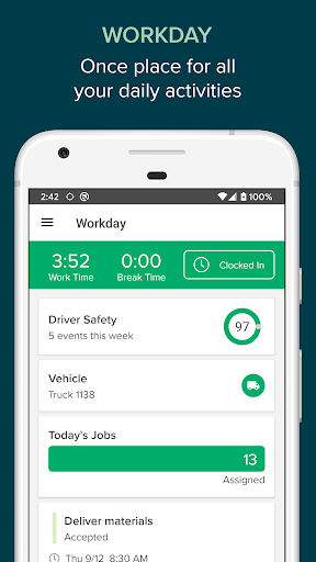 Android application NexTraq Connect screenshort