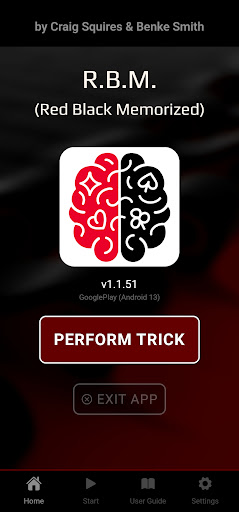 Android application R.B.M. (Red Black Memorized) screenshort