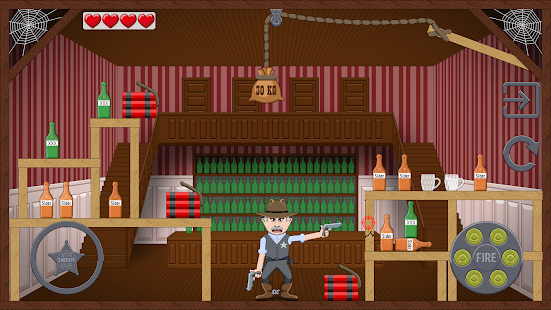 Angry Sheriff — pisikal na puzzle Screenshot