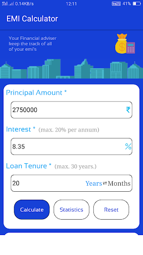 EMI Generator Calculator  Comparator