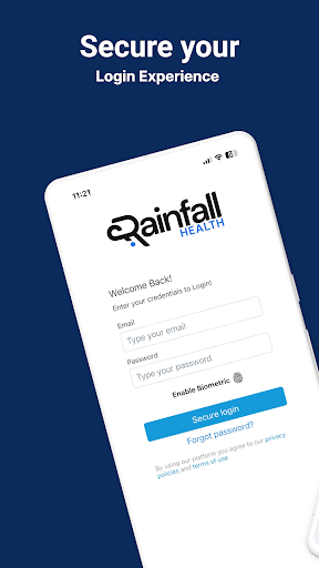 Android application Rainfall Health screenshort