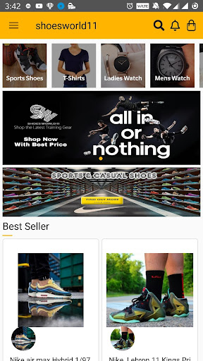 Android application Shoes world 11 screenshort