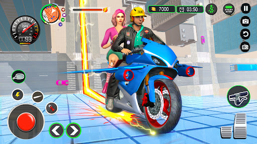 Flying Bike Driving Simulator Screen 2