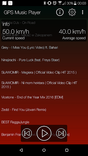 GPS Music Player Screenshot 2 - AppWisp.com