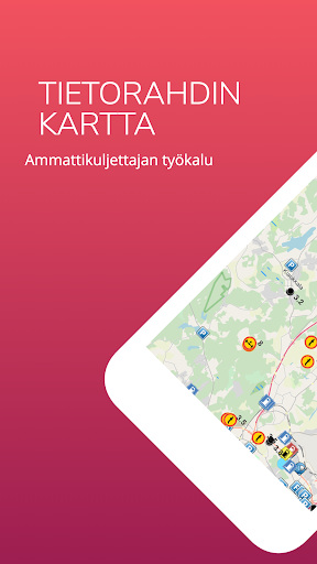 Android application Tietorahdin kartta screenshort