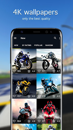 Android application Sports Bike Wallpapers 4K screenshort