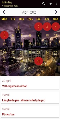 Sverige Kalender Helgdagarのおすすめ画像2