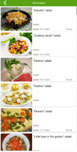 Salad recipes Screen 3