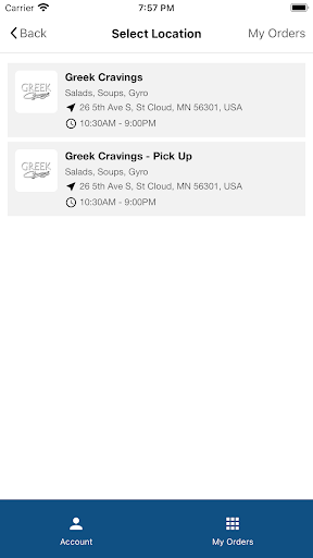 Greek Cravings Screen 3