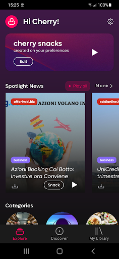 Android application Cherry Speaks screenshort
