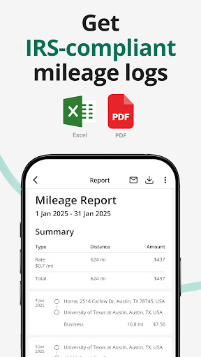 Screenshot of Mileage Tracker by Driversnote