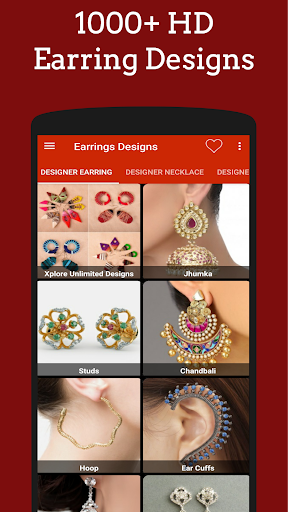 Android application Earrings Jewellery Design screenshort