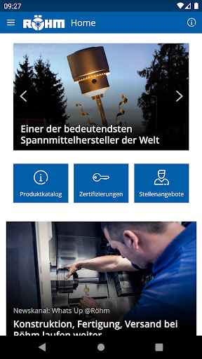 Android application RoehmConnect screenshort