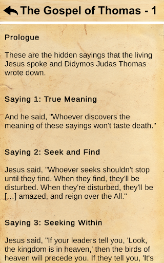 Gospel of Thomas Screen 2