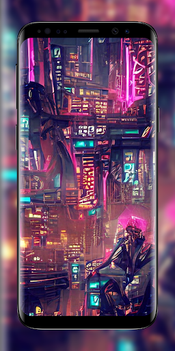 Cyberpunk cityscape wallpapers Screen 2