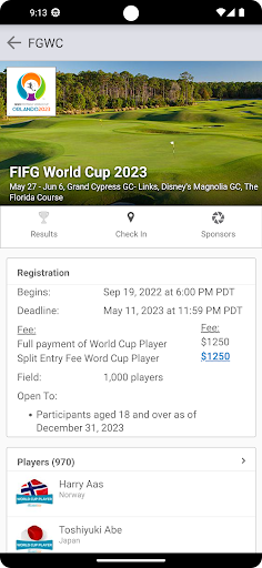 FootGolf World Cup Screen 2