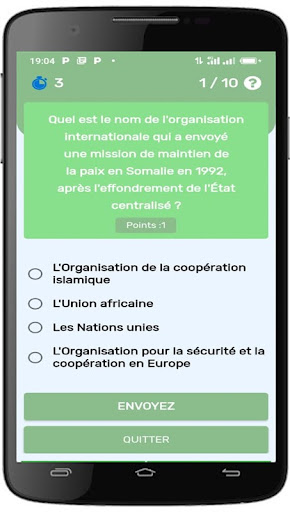 Quiz Somalie Screen 3