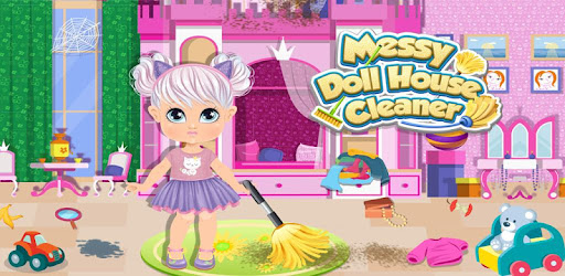 barbie games clean up house