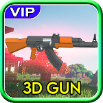 Cover Image of Herunterladen 3D Gun Weapon Craft Mod for Minecraft PE 7.0 APK