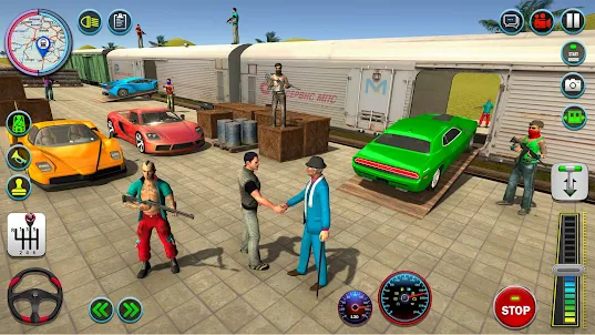 Train Car Theft: Car Games 3d