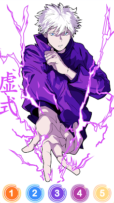 Jujutsu Coloring Kaisen Game - Screenshot 1