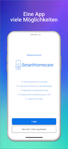 Android application SmartHomecare screenshort