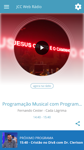 Android application JCC Web Rádio screenshort