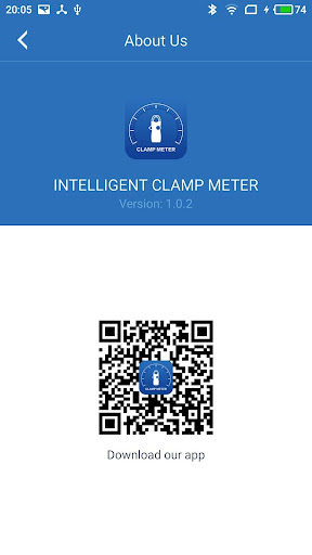 Screenshot of INTELLIGENT CLAMP METER