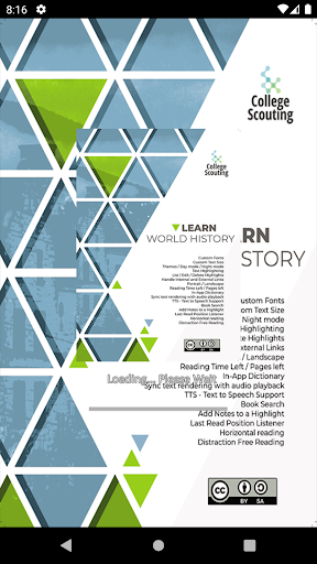 Android application Learn World History screenshort