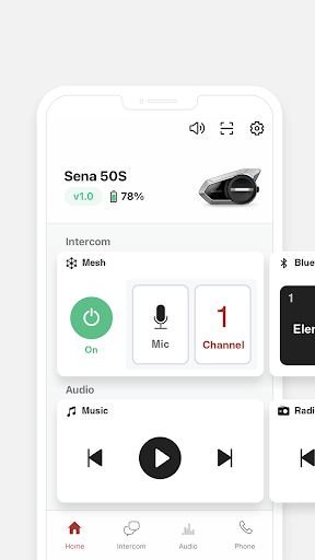 Android application Sena Motorcycles screenshort