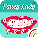 Fancy Lady Kiss Keyboard Theme 