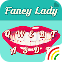 Fancy Lady Kiss Keyboard Theme