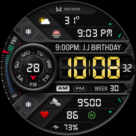 MD325 Sport Watch Face