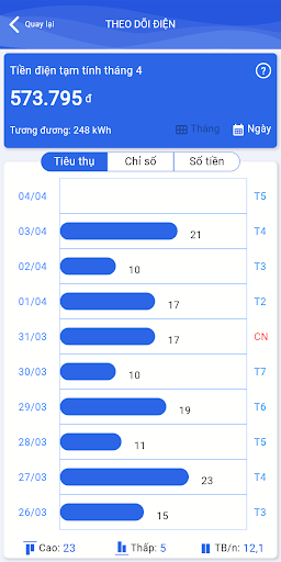 EWin Tra cứu tiền điện nước Screen 2