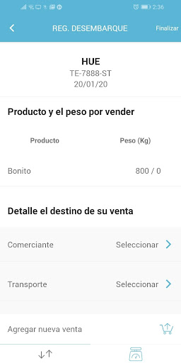Android application Trazapp Controlador screenshort