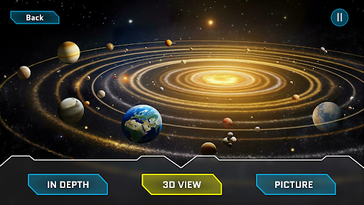 Solar System Planets 3D View Screen 2